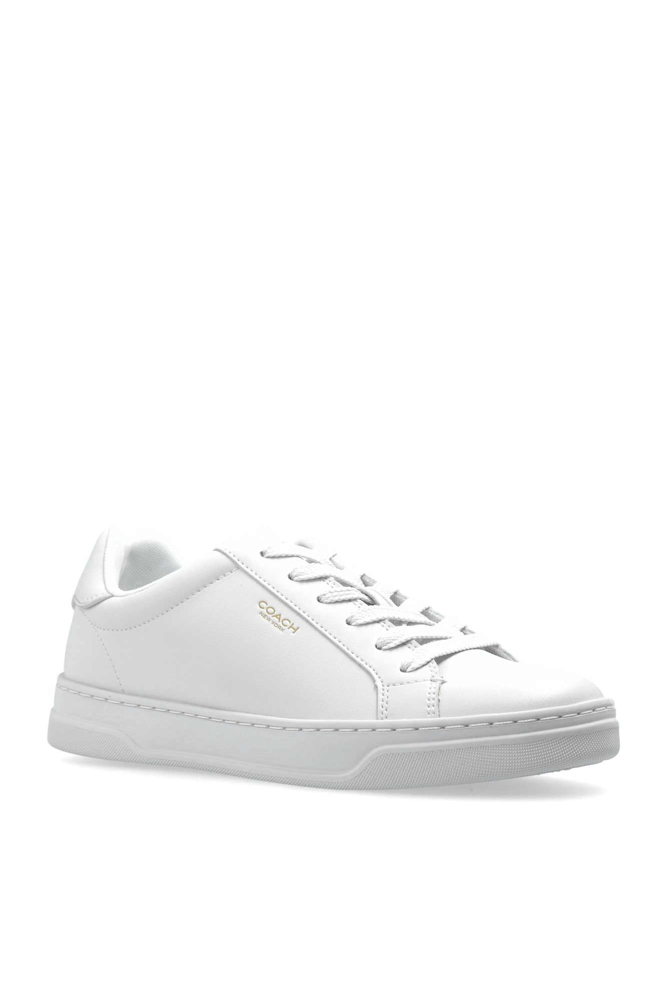 スニーカー Coach White leather High Line sneakers (CW971 OPTICWHITE) COACH High Line Sneaker Men's Shoes Optic White : 9.5 D